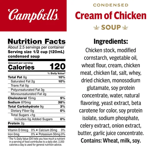Miniatura 2 de Campbell's Sopa Condensada Crema de Pollo, Lata de 10.5 oz