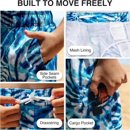 Miniatura 3 de Kanu Surf Traje de baño Yolo de secado rápido UPF 50+ para niños
