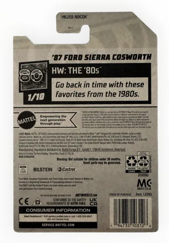 Miniatura 2 de Hot Wheels Ford Sierra Cosworth '87, HW Los 80 1/10 [Plata] 2/250 ()