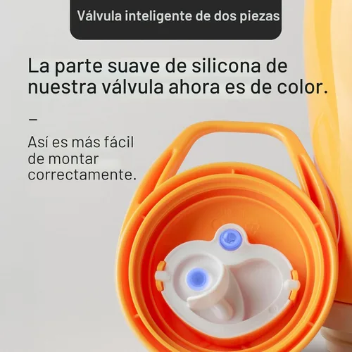 Miniatura 5 de Tommee Tippee - Botella de agua aislada con pico deportivo para niños pequeños de 9oz, vasos antiderrame para niños pequeños de 1 a 3 años, válvula