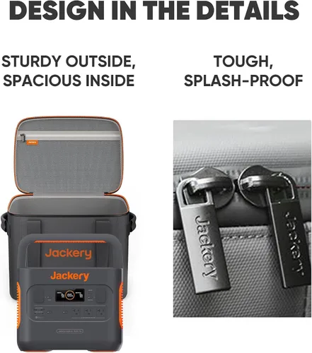 Miniatura 4 de Bolsa de Transporte Jackery (Tamaño S) para Estación de Energía Portátil Explorer 240/240 v2/300/300 Plus/500 - Negra