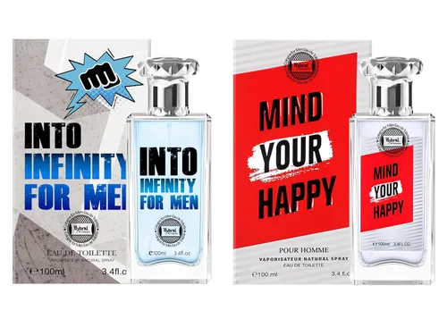 Hybrid & Company Hombres 2 Pcs Mind Your Happy Young Into Infinity Eau De Perfum Vaporisateur Natural Spray