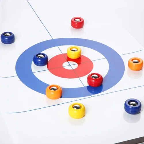 Miniatura 3 de Gejoy Mini Shuffleboard Discos de Repuesto Equipo de Mesa Rodillos Set Shuffleboard Curling Accesorios
