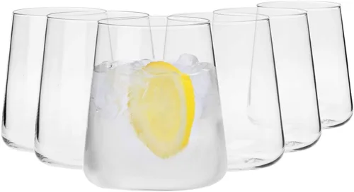 Miniatura 13 de Krosno Juego de 6 copas de copa de champán de cristal, 6.1 onzas, colección vanguardista, forma clásica para estilo atemporal, ideal para mimosas
