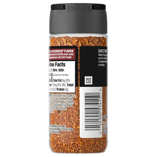 Miniatura 22 de McCormick Grill Mates Smokehouse Condimento de arce, 3.5 onzas