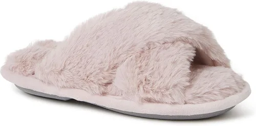 Miniatura 3 de Dearfoams Sandalias unisex Ava Furry Crossband Slide