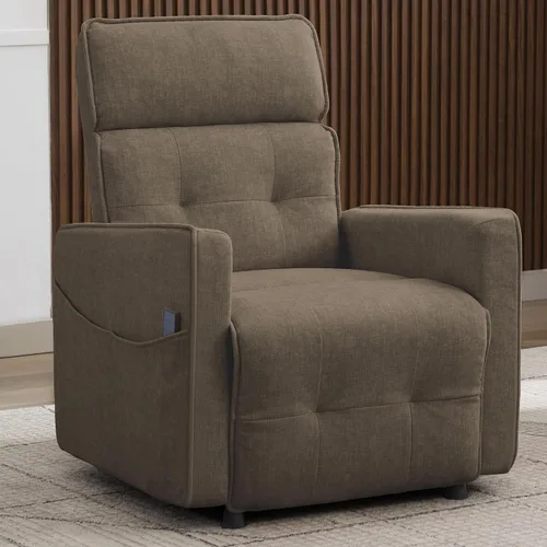 Miniatura 8 de Korser Silla reclinable eléctrica para adultos, sillas reclinables eléctricas para sala de estar, cómodas sillas reclinables de cachemira con ajuste