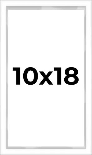 Miniatura 139 de Caja de sombra de 10 x 24 pulgadas, marco blanco contemporáneo – Tamaño interior 10 x 24 x 1 pulgada de profundidad – El marco blanco está hecho