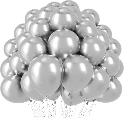 Miniatura 154 de Voircoloria - Globos azul bebé claro, paquete de 66 globos de 12 pulgadas de látex para fiestas para niños y niñas, para cumpleaños, baby shower, 16