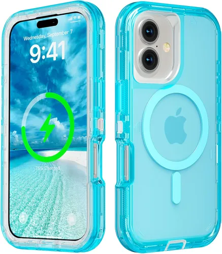 Miniatura 10 de Follaroma para iPhone 17 Pro Max, Funda Compatible con MagSafe, Funda Magnética Transparente de Doble Capa, Funda Resistente Anti-Caída y a Prueba