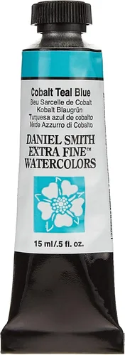 Miniatura 59 de DANIEL SMITH 284600029, tubo de pintura acuarela extrafina de turquesa cobalto de 15 ml, 0.5 fl oz (paquete de 1)