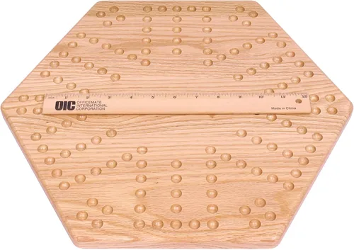 Miniatura 6 de Juego de mesa Aggravation (Wahoo), con tablero de madera maciza de roble, doble cara, 16" de ancho