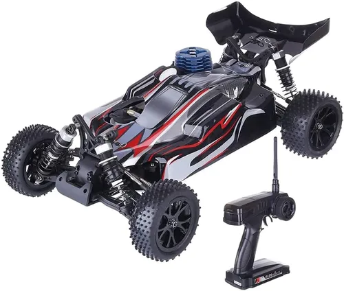 Miniatura 9 de Coche RC 4WD 60KM/H Vehículo RC todoterreno de alta velocidad con motor Nitro, camión de escalada con control remoto de 2.4G para adultos, con Azul