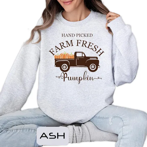 Miniatura 5 de Hand-Picked Farm Fresh T-Shirts, Farming Clothes For Women And Men, Pumpkin T-Shirts Sweatshirts Hoodies, Pumpkin Farmer Shirts, Farm Truck Shirt