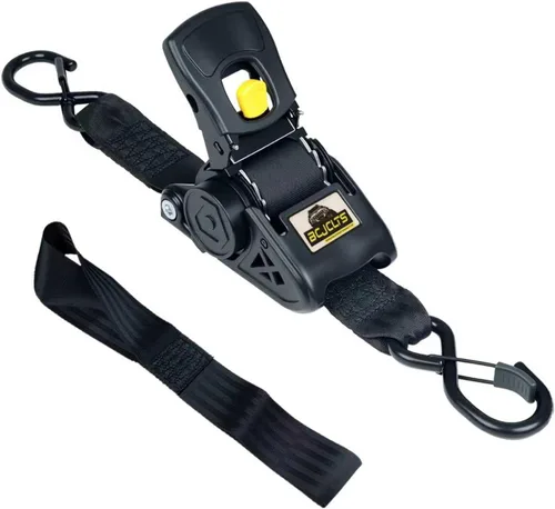 Miniatura 10 de Correas de trinquete retráctiles, correas de trinquete resistentes de 1 pulgada x 10 pies, correas de amarre autoretráctiles con bucles suaves
