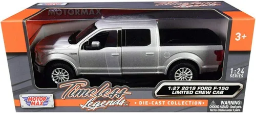Miniatura 7 de Motormax 79364 2019 Ford F-150 Toy Car Crew Cab Pickup Truck Metallic Silver 1:27 Escala Diecast Modelo Car