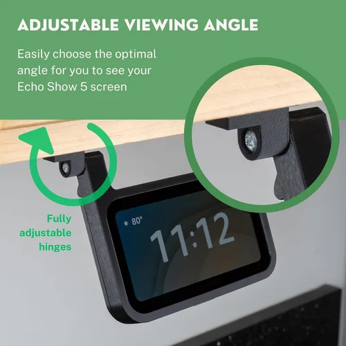 Miniatura 5 de matterform Soporte de montaje de cocina debajo del gabinete para dispositivos Alexa Amazon Echo Show 5 de 3ª generación Compatible solo