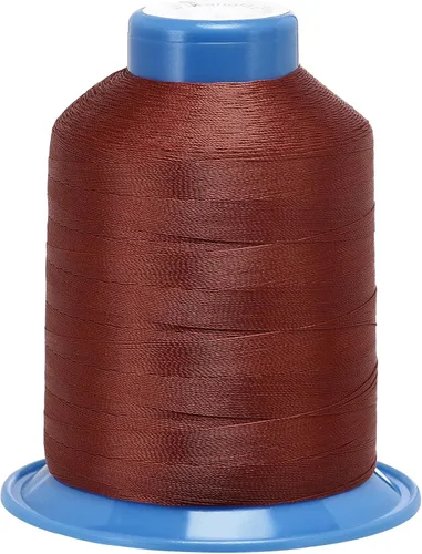 Miniatura 14 de uxcell Hilo de coser de poliéster extrafuerte de 1312 yardas, hilo de tapicería de 210D/0.013 in para costuras manuales y a máquina (azul)