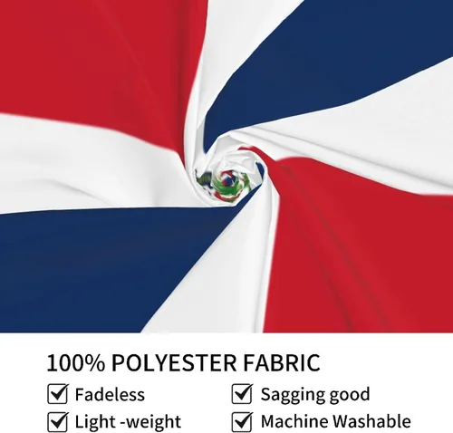 Miniatura 8 de LIFANGMI Tapiz decorativo con bandera de la República Dominicana, 60 x 40 pulgadas, para dormitorio, sala de estar, dormitorio universitario