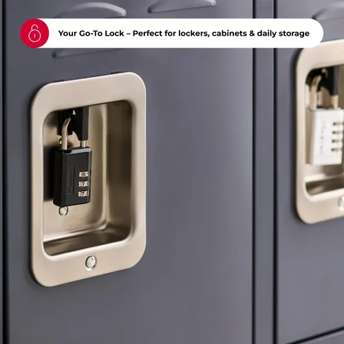Miniatura 2 de Master Lock 120Q Candados anchos con llave, 3/4 pulgada, latón macizo, 4 unidades, 647D