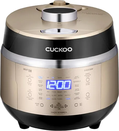 Cuckoo CRP-EHSS0309FG olla de presión eléctrica para arroz, con calentamiento por inducción, Dorado