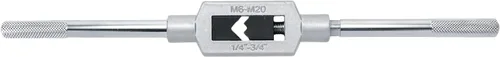 Miniatura 6 de Bitray Llave de grifo ajustable M6-M20 Escariador Acero Ajustable Llave de mano Herramienta de mano 1/4 pulgadas-3/4 pulgadas Grifos de mano titular