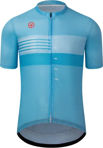 Miniatura 50 de GCRFL Maillot de ciclismo para hombre con 3+1 bolsillos con cremallera manga corta ciclismo ciclismo camiseta de ciclismo transpirable tela de malla