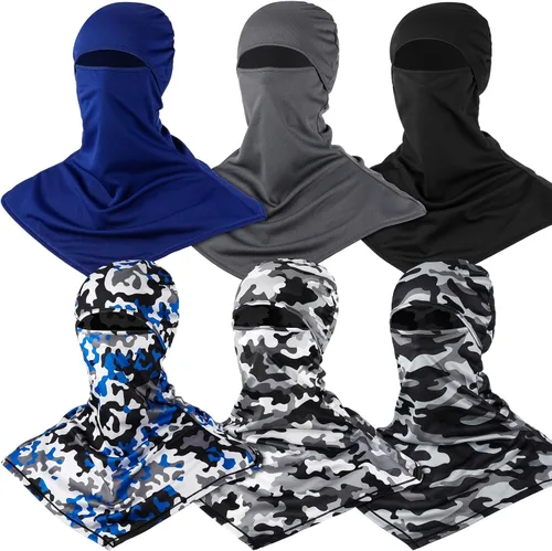 Miniatura 17 de Syhood 6 Pieces Balaclava Face Cover Breathable Long Neck Covers Summer Neck Protector for Men Sun Protection