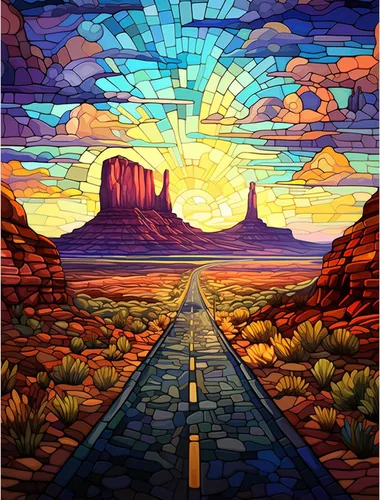 Miniatura 13 de Pintura de diamantes para plantas suculentas tropicales para adultos, arte de cristal de taladro completo 5D del desierto de Arizona, Estados