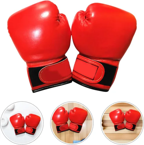 Miniatura 9 de Guantes de boxeo Garneck de 6oz para niños, guantes para saco pesado rojo, guantes para niños, guantes de boxeo para niños, guantes de boxeo