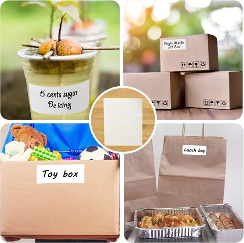 Miniatura 4 de Juego de 50 vasos de plástico transparente con tapas planas, vasos desechables de café helado de 16 onzas con pajitas y calcomanías, vasos