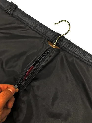 Miniatura 7 de Almohadilla de prensa vertical de doble cara sobre la puerta para vaporizador de mano, con bolsa de ropa colgante para almacenamiento de armario