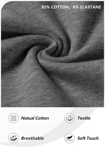 Miniatura 5 de Pudolla Pantalones deportivos de algodón para hombre con bolsillos tipo cargo, parte inferior abierta, pantalones de yoga para hombre, pantalones