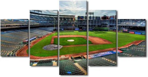Miniatura 100 de Arte para pared, lienzo para estadio deportivo, arte para pared, diseño de campo de Wrigley en Chicago, pinturas de Chicago, impresiones sobre