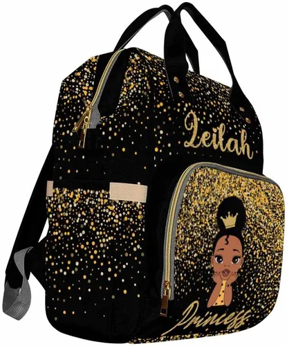 Miniatura 3 de Mochilas personalizadas con nombre personalizado para bebé, bolsa de pañales con monograma con bolsillos térmicos para adultos y niños, impermeable