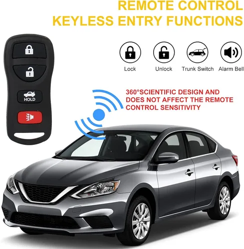 Miniatura 3 de Control remoto de entrada sin llave: llavero de coche compatible con Infiniti Nissan Altima Armada Maxima Quest Sentra 350Z EX35 FX35 FX45 I35 G35
