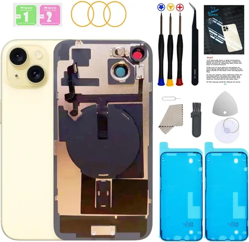 Miniatura 26 de Reemplazo de cristal trasero para iPhone 15Pro Max con herramientas Repir Big Hole OEM Rear Cover Glass Pre-Installed Internal Parts Easier