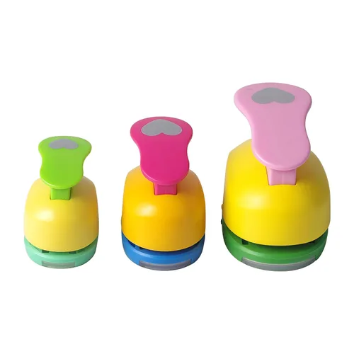 Miniatura 2 de Perforadora de corazón de 3/8 pulgadas + 5/8 pulgadas + 1 pulgada con palanca artesanal hecha a mano para el día de San Valentín para manualidades