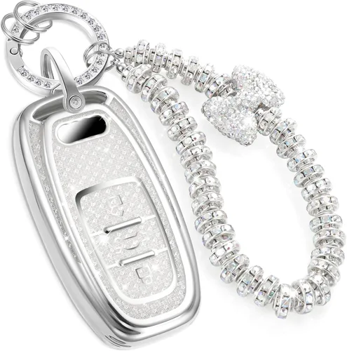 Miniatura 19 de Funda para llavero Buick con llavero de pulsera de circonita de moda, diseño de diamantes encantadores funda suave para Avenir Envision Encore Chevy
