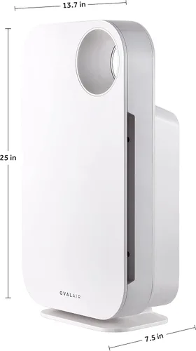 Miniatura 6 de OVAL AIR AIR1000A - Purificador de aire H13 True HEPA 5 en 1 de 3 etapas para alérgenos, polvo, mascotas, alergias, olor, humo, polen, habitaciones