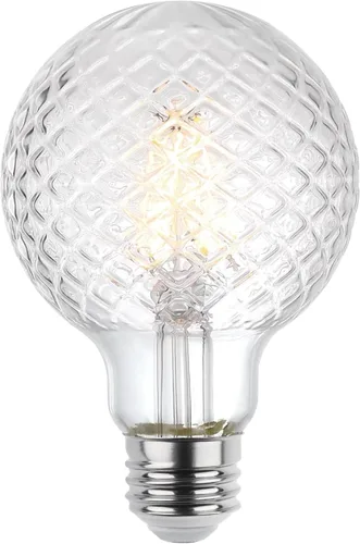 Miniatura 2 de Westinghouse 5268020 - foco LED regulable de 5,5 W (equivalente a 40 W), vidrio cortado G25, filamento transparente, 6 unidades, base mediana