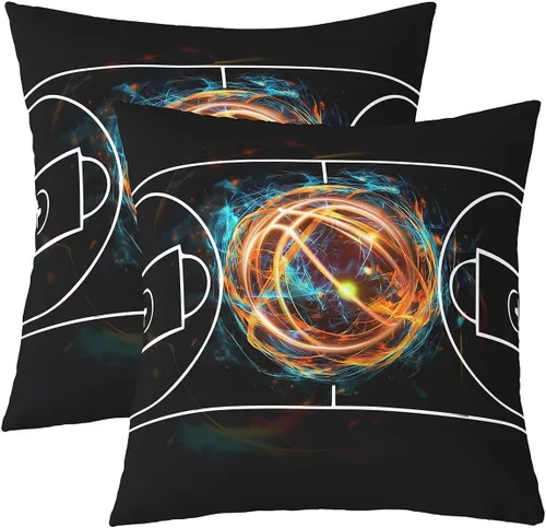 Miniatura 25 de Rustic Musical Double Sides Print Pillow Covers,Guitar Bass Instruments Print Soft Square Cushion Cases 24"x 24",Retro Note Boho Ethnic Plaid Throw