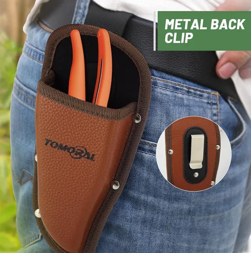 Miniatura 4 de Funda de podadora para podar, bolsa colgante de piel sintética, alicates para podar a mano, tijeras de jardín, podadoras1