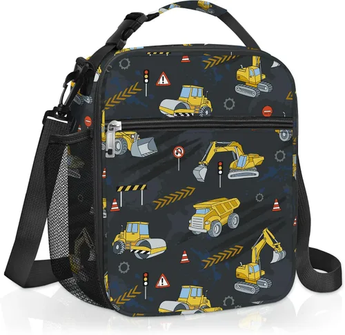 Miniatura 10 de Bolsa de almuerzo térmica aislada para niños Clastyle Sport Ball, grande, azul, con enfriador térmico, para niños, para picnic, escuela, canasta