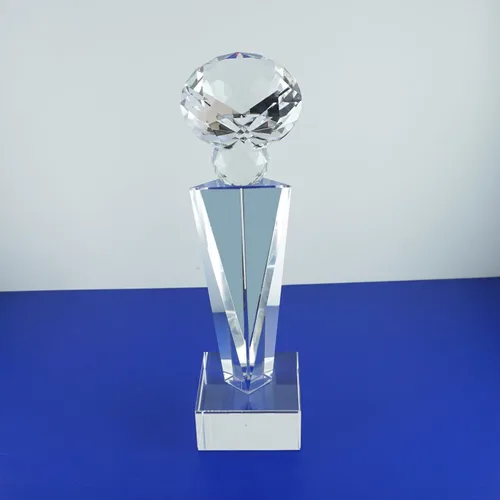 Miniatura 18 de Trofeo óptico del grabado láser personalizado Reconocimiento Realidad del trofeo de los premios del trofeo del diamante del cristal