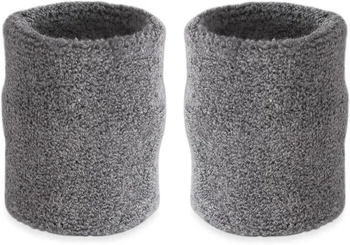 Miniatura 8 de Suddora Muñequeras de Brazo, Bandas Gruesas de Algodón Absorbentes y Transpirables para Entrenamiento, Gimnasia, Baloncesto, Tenis y Fútbol