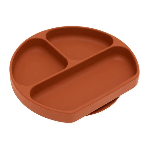 Miniatura 29 de Bumkins Plato de silicona con agarre, plato de succión dividido, plato para bebé o niño pequeño, sin BPA, apto para microondas y lavavajillas