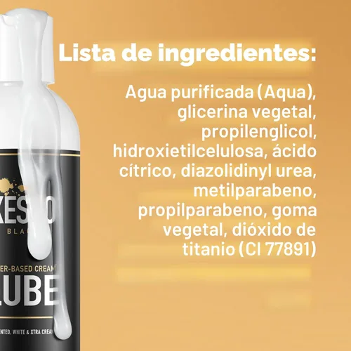 Miniatura 8 de XESSO Lubricante cremoso a base de agua, sin perfume, 8.3 onzas líquidas, gel blanco espeso y deslizante, hipoalergénico para mujeres, hombres