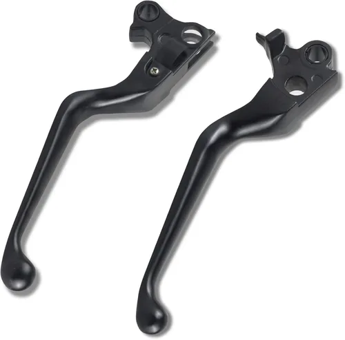 Miniatura 3 de NTHREEAUTO Palancas de freno y embrague cromadas para motocicleta, palancas de mano compatibles con Harley Sportster 883 1200 Dyna Touring Road King