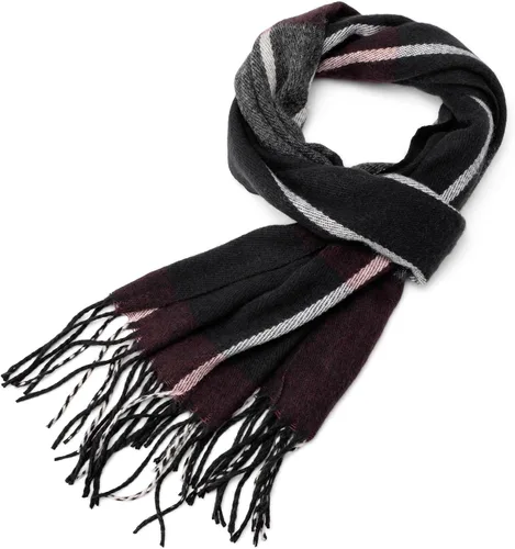 Miniatura 71 de Alpine Swiss Bufanda a cuadros para hombre, ultra suave, chal de invierno, cálido, ligero, para clima frío
